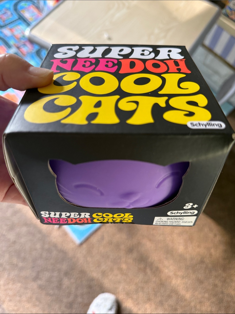 Super- Schylling- Needoh- (JUMBO) SUPER Cool Cats Purple